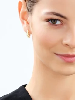 Złote kolczyki - koła