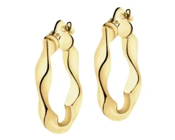 Złote kolczyki - koła