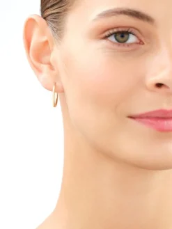 Złote kolczyki - koła