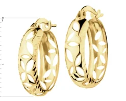 Złote kolczyki - koła