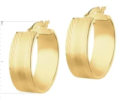 Złote kolczyki - koła