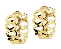 Złote kolczyki - koła