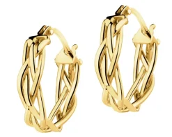 Złote kolczyki - koła