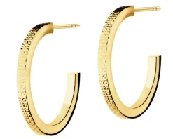 Złote kolczyki - koła