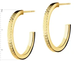 Złote kolczyki - koła