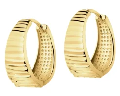 Złote kolczyki - koła