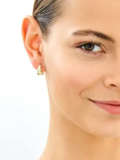 Złote kolczyki - koła