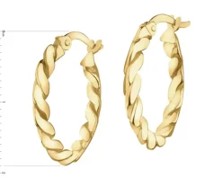 Złote kolczyki - koła