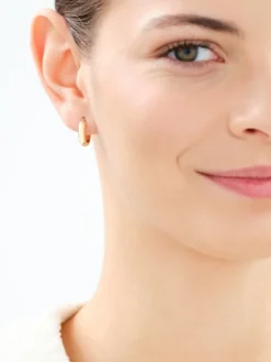 Złote kolczyki - koła