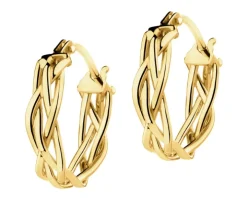 Złote kolczyki - koła