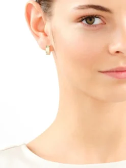 Złote kolczyki - koła