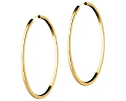 Złote kolczyki - koła