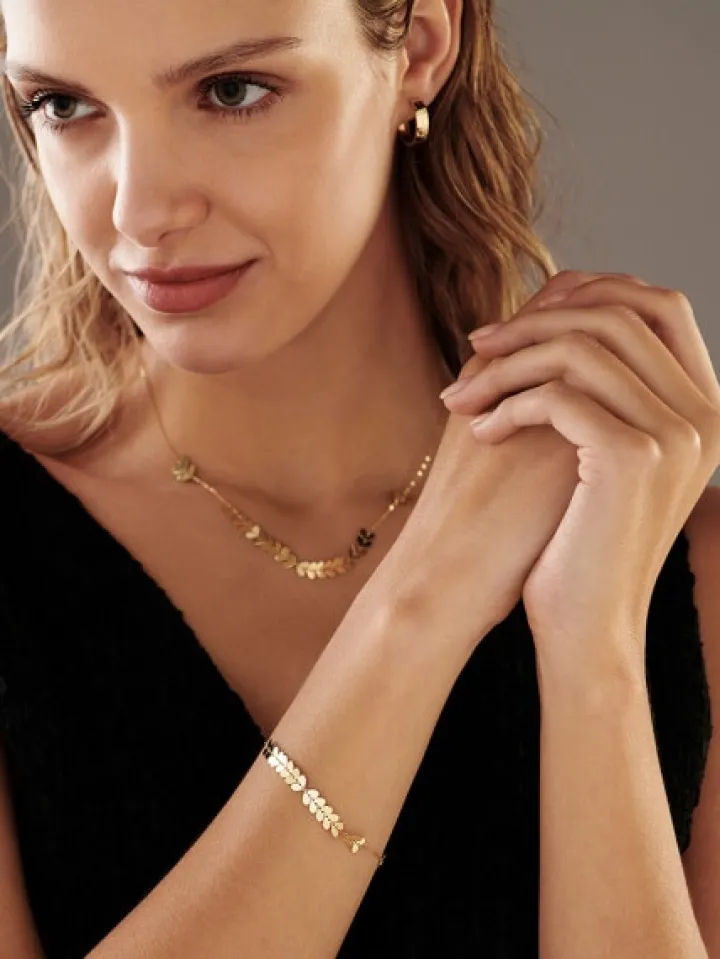 Złote kolczyki - koła, 18 mm