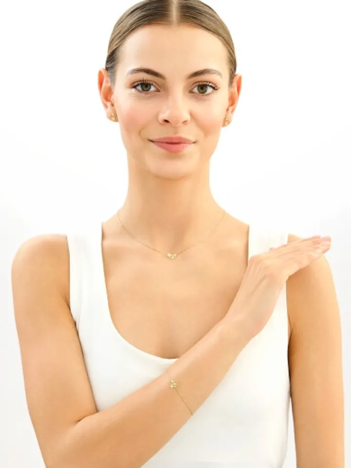 Złote kolczyki - koniczyny