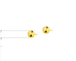 Złote kolczyki - kulki