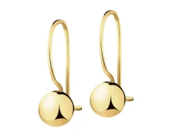 Złote kolczyki - kulki