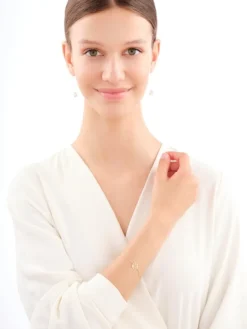 Złote kolczyki - kwiaty