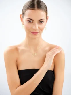 Złote kolczyki - liście