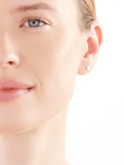 Złote kolczyki - love, serce