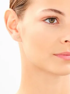 Złote kolczyki - motyle