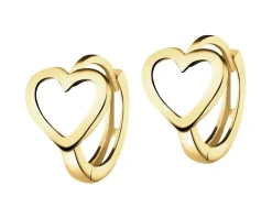 Złote kolczyki  - serca