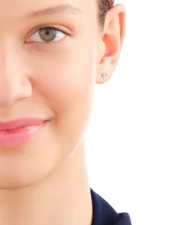 Złote kolczyki - serca