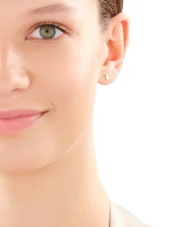 Złote kolczyki - serca