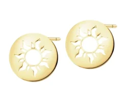 Złote kolczyki - Słońca