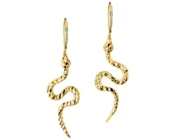 Złote kolczyki - węże