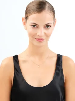 Złote kolczyki i zawieszka z cyrkoniami - komplet - gwiazdy