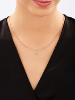 Złote kolczyki i zawieszka - komplet - drzewa