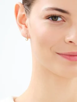 Złote kolczyki z cyrkoniami