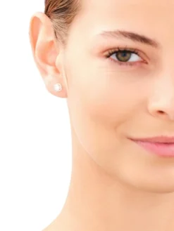 Złote kolczyki z cyrkoniami