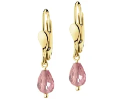 Złote kolczyki z cyrkoniami