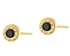 Złote kolczyki z cyrkoniami