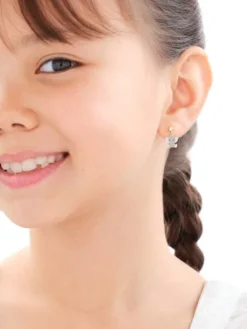 Złote kolczyki z emalią - słonie