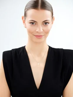 Złote kolczyki z perłami - serca