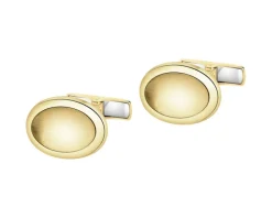 Złote spinki do mankietów