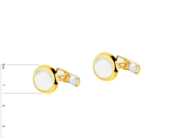 Złote spinki do mankietów