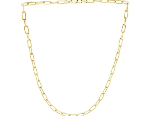 Złoty naszyjnik - paper clip