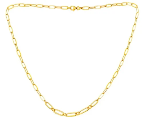 Złoty naszyjnik - paper clip