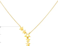 Złoty naszyjnik, ankier - gwiazdy