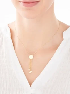 Złoty naszyjnik, ankier - koła