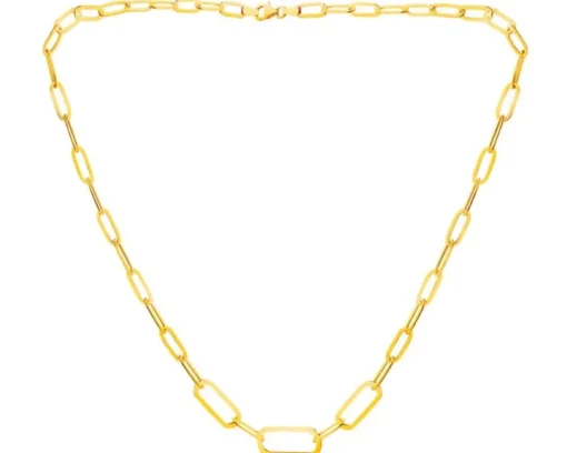 Złoty naszyjnik, paper clip
